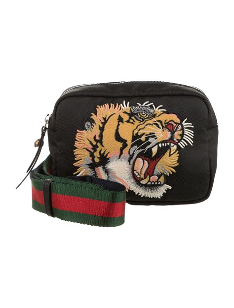 gucci tiger print pouch|Gucci pouch bag tiger.